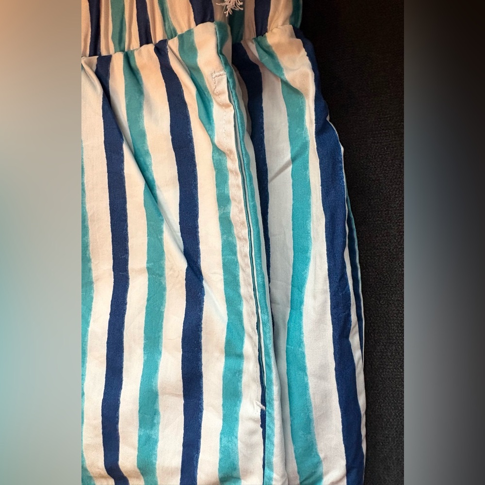 Roller Rabbit x Target Women’s Multi Stripe Poplin Boxer Shorts Blue Aqua White - Picture 13 of 15